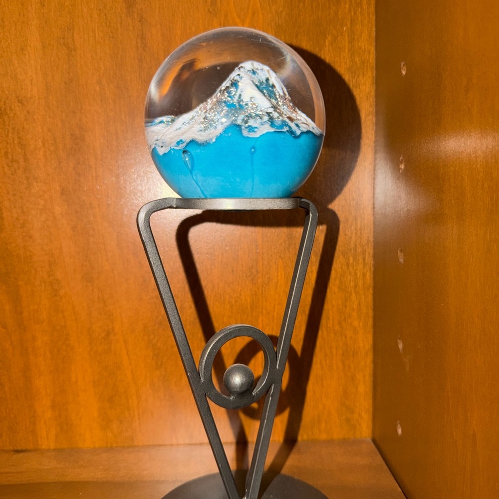 Glass Eye Studio Environmental Series Glacier paperweight